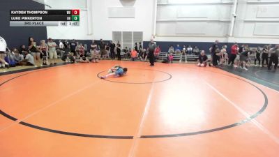 65 lbs 3rd Place - Kayden Thompson, WV vs Luke Pinkerton, OH