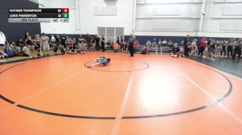 65 lbs 3rd Place - Kayden Thompson, WV vs Luke Pinkerton, OH