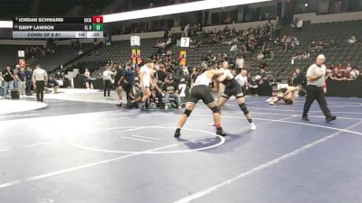 215 lbs Consi Of 8 #1 - Jordan Schwarm, Ukiah (NC) vs Griff Lawson, El Dorado (SS)
