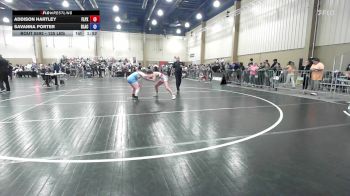 125 lbs Semifinal - Addison Hartley, Florida Phoenix vs Savanna Porter, Black Flag Wrestling Academy