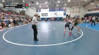 100 lbs Cons. Round 5 - Avery Richins, Moorcroft vs Penny Neubauer, Upton