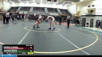 125 lbs 5th Place Match - Patrick Flowers, Huntington County Wrestling Club vs Brendan Bentz, Club Madison Wrestling