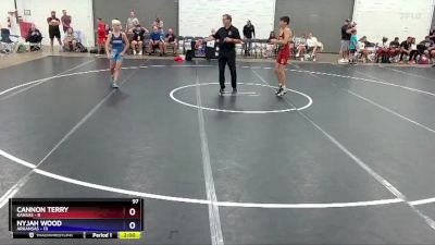 97 lbs Quarterfinals (8 Team) - Cannon Terry, Kansas vs Nyjah Wood, Arkansas