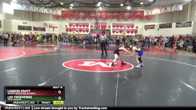 75 lbs Quarterfinal - Landon Kratt, Summit Wrestling Academy vs Leo Froemming, STMA Knights