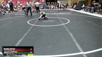 72 lbs Round 1 (6 Team) - Blake Tuttle, Kansas Mayhem vs Grant Lottman, SlyFox Black