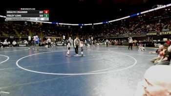 55 lbs Quarterfinal - Emalyn Cranmer, Benton vs Finley Long, Seneca Valley