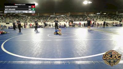 67 lbs Consi Of 8 #2 - Ulrich Dyches, Bartlesville Wrestling Club vs Jett Boland, Cowboy Wrestling Club