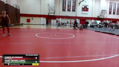 174 lbs 5th Place Match - Junior Bojorquez, Unattached vs Mario Deanda-Lopez, Southwestern Oregon Community College