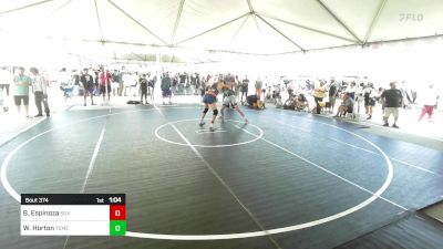 157 lbs Round Of 32 - Bradley Espinoza, Silverback WC vs Wyatt Horton, Temecula Valley HS