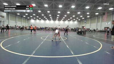 90 lbs Rr Rnd 2 - Rocco Albano, CTWHALE Beluga - EL vs Thor Collier, Wayne Danger - EL
