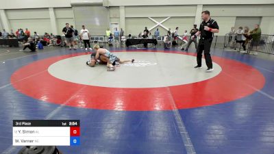 150 lbs 3rd Place - Yanik Simon, Alabama vs Will Varner, North Carolina