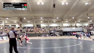 A 144 lbs 1st Place Match - Vayden Moore, Cascade High School vs Wyatt Davis, Whitwell High School