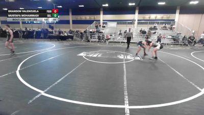 106 lbs Consi Of 16 #1 - Brandon Valenzuela, Pounders WC vs Mustafa Mohammadi, GALLARDO Wr Ac