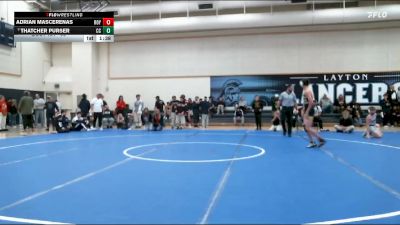 98 lbs Quarterfinal - Thatcher Purser, Corner Canyon vs Adrian Mascerenas, Roy