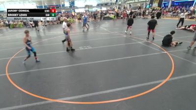 106 lbs Cons. Round 6 - Brodey Lewis, BAM TC vs Jakoby Odineal, Ground Zero Wrestling Club