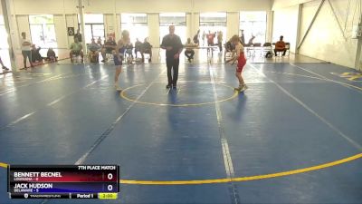 102 lbs Placement Matches (8 Team) - Bennett Becnel, Louisiana vs Jack Hudson, Delaware