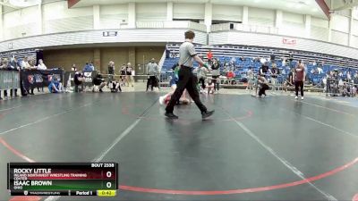 110 lbs Cons. Semi - Isaac Brown, Ohio vs Rocky Little, Inland Northwest Wrestling Training Center