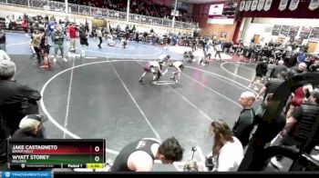 132 lbs Champ. Round 2 - Jake Castagneto, Bishop Kelly vs Wyatt Storey, Kellogg