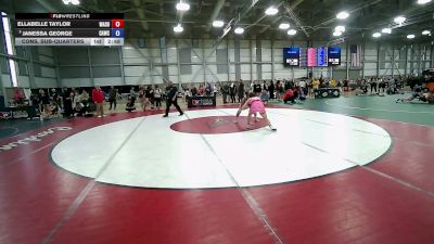 57 kg Cons. Sub-quarters - Ellabelle Taylor, Washington vs Janessa George, Cardinal WC