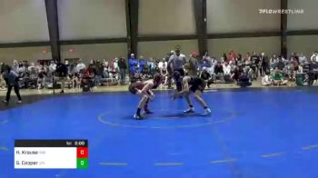 105 lbs Quarterfinal - Harrison Krause, Georgia Barn Burners vs Graysen Cooper, Complex Training Center