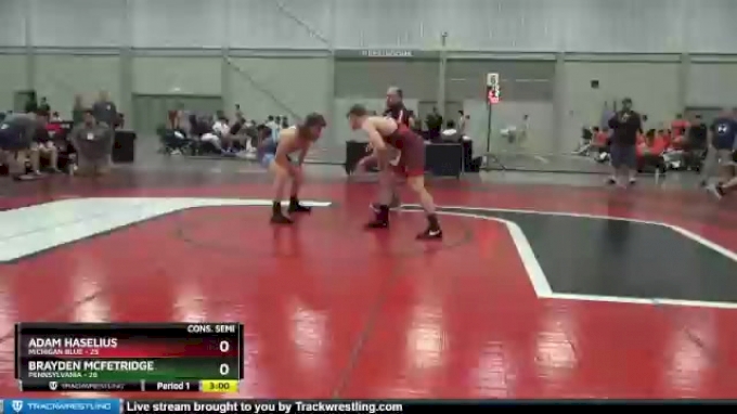 195 lbs 4th Wrestleback (16 Team) - Adam Haselius, Michigan Blue vs ...