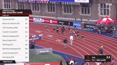 High School Girls' 4x400m Relay, Prelims 3