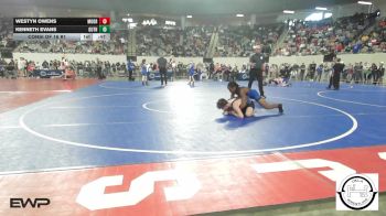 120 lbs Consi Of 16 #1 - Westyn Owens, Moore JH vs Kenneth Evans, Guthrie