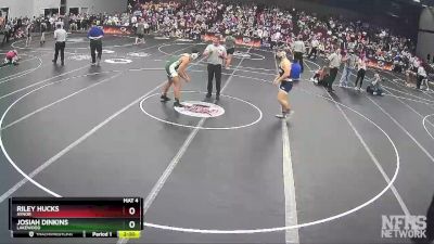 3A 195 lbs Semifinal - Josiah Dinkins, Lakewood vs Riley Hucks, Aynor