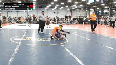 88 lbs Round 3 - 12:00pm Friday - Nathan Cruz, Oklahoma Elite vs Michael Dudak Iii, Terps XPress