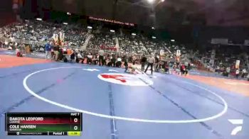 4A-145 lbs Champ. Round 1 - Cole Hansen, Sheridan vs Dakota Ledford, Laramie