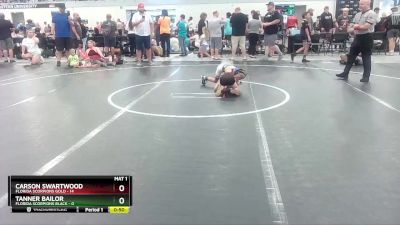 52 lbs Round 6 (8 Team) - Carson Swartwood, Florida Scorpions Gold vs Tanner Bailor, Florida Scorpions Black