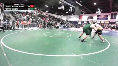 285 lbs Cons. Round 2 - Israel Aguilar Rivera, Sunny Hills vs Bryan Romero, Riverside Poly