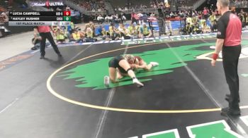 1st Place Match - Lucia Campbell, Auburn vs Hayley Rusher, Chase County