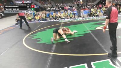 1st Place Match - Lucia Campbell, Auburn vs Hayley Rusher, Chase County