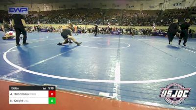 132 lbs Quarterfinal - Justin Carson Thibodeaux, Predator Wrestling vs Noah Knight, Chickasha Youth Wrestling