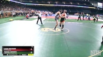 D2-132 lbs 7th Place Match - Cade Krueger, Escanaba HS vs Perrin Dimmitt, John Glenn HS (Bay City)