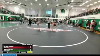 126 lbs Champ. Round 2 - Aidan Ruby, Wind River vs Kobe Swain, Worland