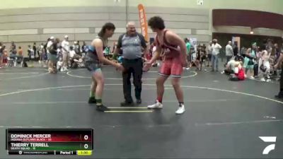 220 lbs Semis & 1st Wrestleback (8 Team) - Thierry Terrell, Death Squad vs Dominick Mercer, Indiana Outlaws Black