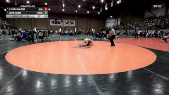 138 lbs Champ. Round 3 - Kyler Simons, Dowling Catholic vs Luke Cline, St. Pius X (Kansas City)