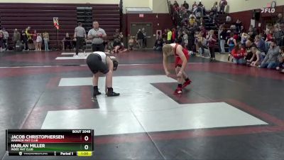 J-19 lbs Round 2 - Harlan Miller, Indee Mat Club vs Jacob Christophersen, Warrior Mat Club