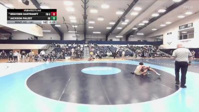 141 lbs Quarterfinal - Jackson Palzet, Unattached vs Brayden Hartranft, Franklin & Marshall Unattached