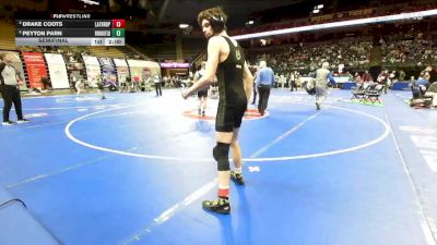 138 Class 1 lbs Semifinal - Drake Coots, Lathrop vs Peyton Parn, Brookfield