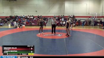 126 lbs Round 3 - Joseph Bratina, Helena vs Brayden Billig, Sparkman