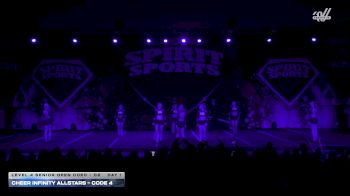 Cheer Infinity Allstars - Code 4 [2026 L4 Senior Open Coed - D2 Day 1] 2026 Spirit Sports Myrtle Beach Nationals