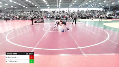 106 lbs Consi Of 64 #2 - Brock Frederick, NY vs Anthony Valenzuela, CT