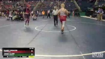 2A 195 lbs Champ. Round 1 - Owen Clark, Newton Conover vs Randy Spencer, Wheatmore