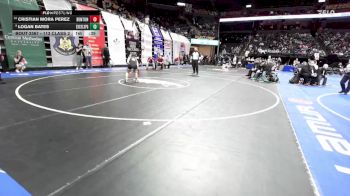 113 Class 2 lbs 5th Place Match - Logan Bates, Excelsior Springs vs Cristian Mora Perez, Benton