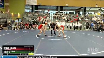 144 lbs Quarterfinals (8 Team) - Cable Golden, Collinsville vs Kooper Kelly, Duncan