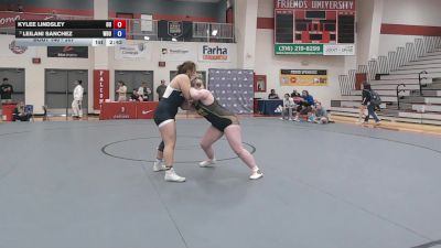 207 lbs 5th Place Match - Kylee Lindsley, Ottawa University vs Leilani Sanchez, Wayland Baptist University