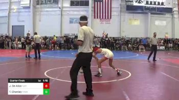 86 lbs Quarterfinal - Josiah De Alba, Tuff Kidz WC vs Taylen Chanley, Poway Elite